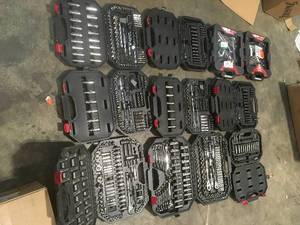 Pallet with assorted Husky Mechanic Tools various kinds and conditions see pictures