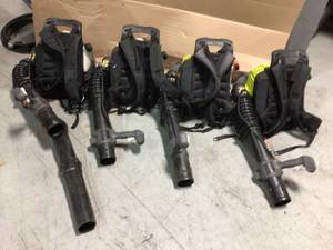 Lot of Ryobi Backpack Blowers used various conditions see pictures