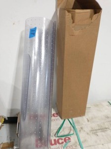 lot 17 image: 36 in. x 48 in. Clear Office Chair Mat with Lip for Low Pile Carpet