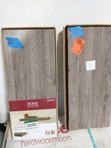 lot 21 image: 2 23.6 in. W x 10.2 in. D x 2 in H Driftwood Gray Oak Floating Shelf