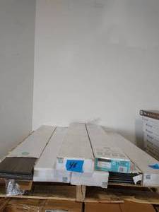 lot 46 image: Waterproof Flooring Brown Hickory 6.5 mm T x 6.5 in. W x 48 in. L Engineered Hardwood Flooring (21.67 sq. ft.  case)