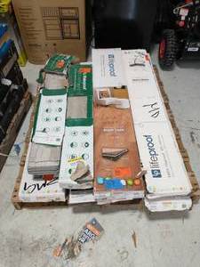 lot 57 image: pallet of mixed flooring