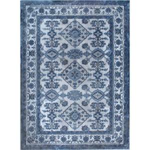 lot 3 image: Bazaar Elegance GrayBlue 8 ft. x 10 ft. Indoor Area Rug