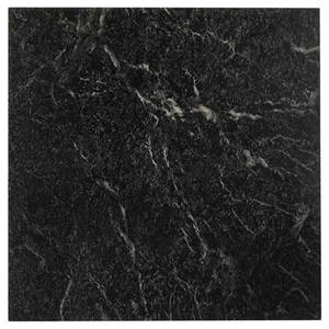 lot 42 image: Black Marble 12 in. x 12 in. Peel and Stick Vinyl Tile (30 sq. ft.  case)