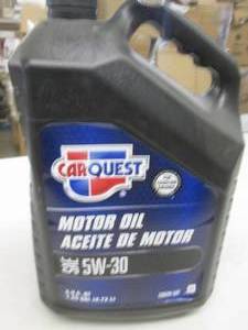 5 quarts of carquest 5w-30 motor oi...