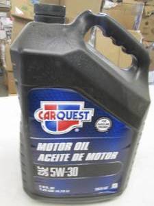 5 quarts of carquest 5w-30 motor oi...