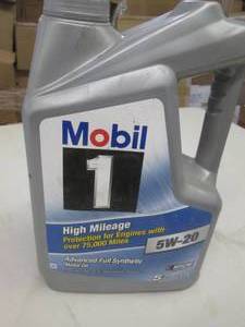 5 quarts mobile 1 high milage 5w-20...