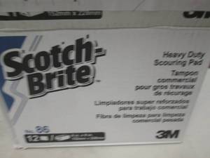 1 case of 12 -6x9 scotch brite pads...