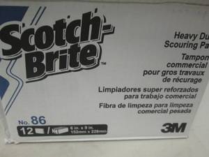 1 case of 12-6x9 scotch brite pads ...