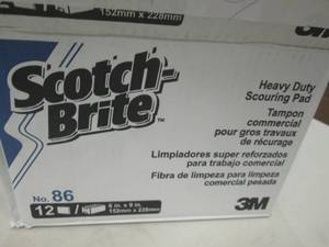 1 case of 12-6x9 scotch brite pads...