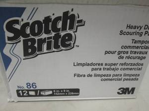 1 case of 12-6x9 scotch brite pads ...