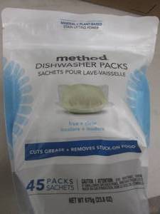 6 packages of 45 method dishwasher ...