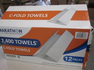 1 case of marathon c-fold towels 2,...