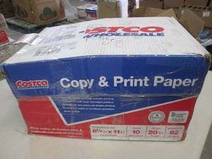 1 case of costco 8.5x11 printer pap...