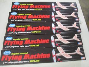 5 propeller powered flying machines...