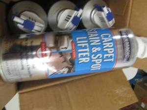 1 case of bluemagic carpet stain an...