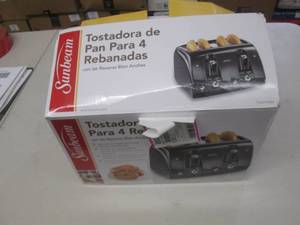sunbeam 4-slice toaster...