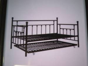 metal day bed and trundle twin ...