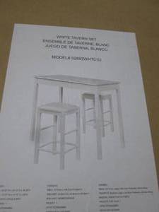 white tavern table set ...