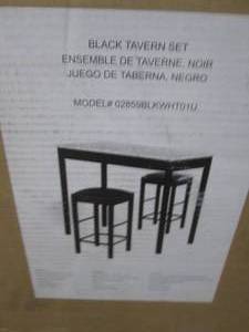 black tavern table set ...