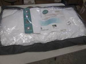 1 white down pillow ...