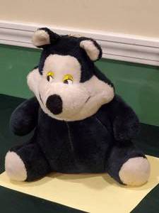 lot 86 image: Hamms Beer Bear Stuffed Animal