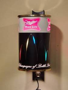 lot 73 image: Plastic Miller High Life Beer Mancave Wall Decor