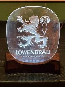 lot 94 image: Lighted Lowenbrau Beer Mancave Bar Decor