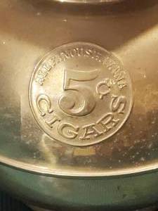 lot 109 image: Brass Spitoon Mancave Bar Decor