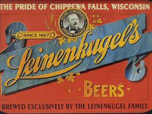 lot 126 image: Tin Leinenkugel Beer Mancave Bar Decor