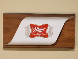 lot 45 image: Plastic Miller High Life Beer Mancave Wall Decor