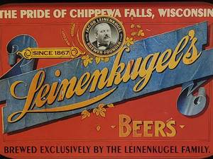 lot 146 image: Tin Leinenkugel Beer Mancave Bar Decor