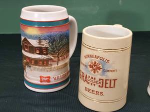 lot 150 image: (4) Mancave Beer Mugs