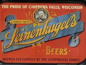 lot 164 image: Tin Leinenkugel Beer Mancave Bar Decor