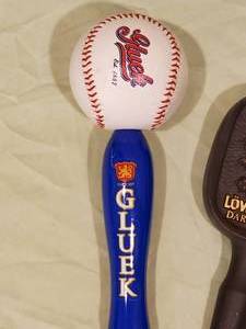 lot 168 image: (2) Mancave Beer Tap Handles