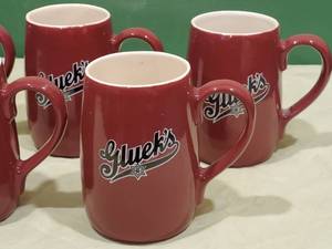 lot 171 image: (5) Glueks  Collectable Mancave Beer Mugs