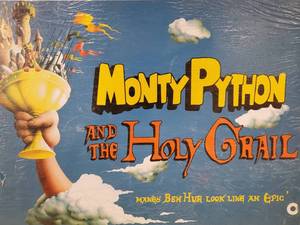 lot 178 image: Tin Sign Monty Python Mancave Wall Decor
