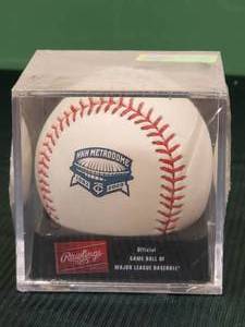 lot 186 image: Official Metro Dome Rawlings Major league Game Used Ball