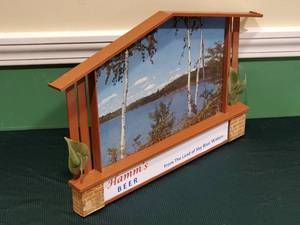 lot 227 image: Vintage Plastic Hamms Beer Mancave Wall Decor