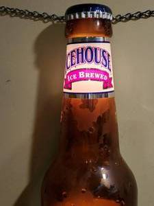 lot 225 image: Very Kool Lighted ICEHOUSE Beer Mancave Wall Decor