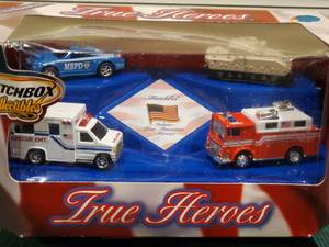 lot 256 image: True Heros Matchbox Exclusive 2001 Set