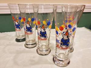 lot 104 image: (7) Spuds MacKenzie Bud Light Glasses