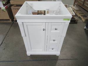 Home Decorators Collection Naples 25 in. W x 22 in. D Bath Vanity Cabinet in White NAWA2421D-SST