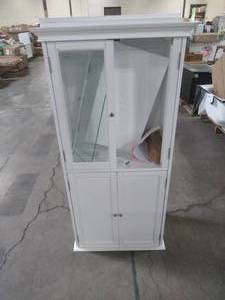 Home Decorators Collection Hampton Harbor 25 in. W x 14 in. D x 52-12 in. H Linen Cabinet in White 2601200410