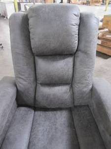 Emersyn Slate and Black Tufted Recliner with Arm Storage 14952