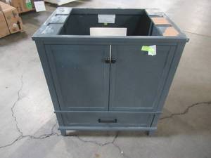Home Decorators Collection Merryfield 30 in. W x 21-12 in. D Bathroom Vanity Cabinet Only in Dark Blue-Gray 19112-V30-DG