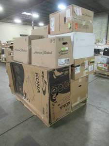 WHOLESALE MIXED PALLET OF BATHROOM ITEMS, TUB, TOILET BOWLS AND MORE