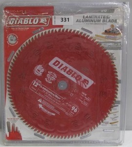 lot 331 image: Diablo 12 in. x 96-Tooth LaminateNon-Ferrous Metal Cutting Saw Blade