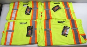 lot 342 image: Lot of 4 Holmes Workwear High Visibility Work Shirts Medium3XL