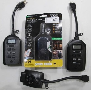 lot 347 image: 4-Pack MySmartTouch Wi-Fi Plug-In Smart Switch